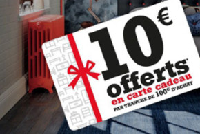 10 euros offerts en carte cadeau