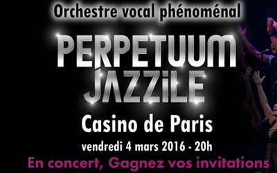 Invitations pour le concert "Perpetuum Jazzile" à gagner