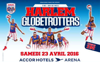 Invitations pour la tournée des Harlem Globetrotters