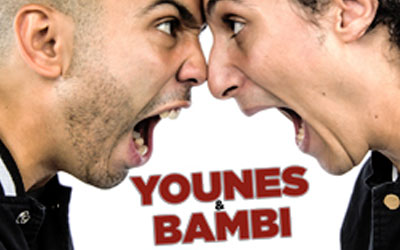 Invitations pour le spectacle de Younes et Bambi