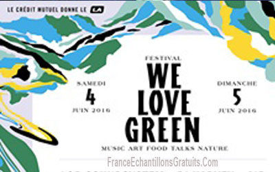 Invitations pour le Festival "We Love Green 2016"