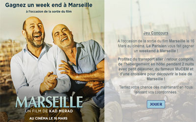 Gagnez un séjour pour 2 à Marseille