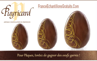 Oeufs en chocolat garni Puyricard