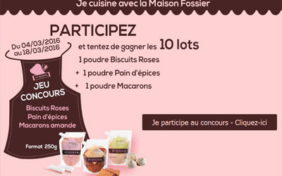 Poudres culinaires Fossier à gagner