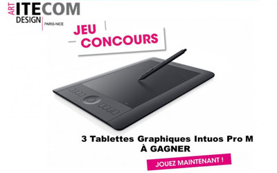 Tablettes graphiques Wacom à gagner