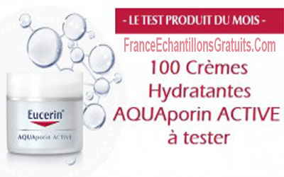 Test produit cremes hydratantes Aquaporin Active Eucerin