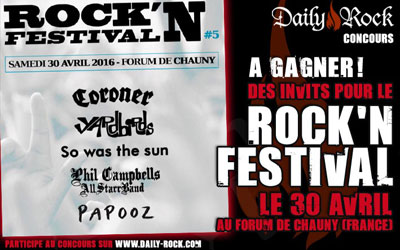 Invitations pour le Rock'N Festival