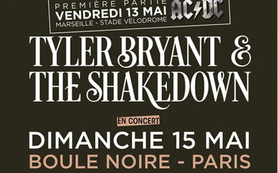 Invitations pour le concert de Tyler Bryant