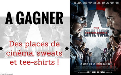 Places de cinéma pour le film "Captain america : civil war"