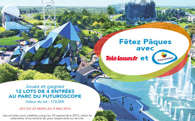 Entrées pour le parc du Futuroscope de Poitiers