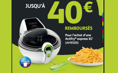 40€ remboursés sur l'Actifry de Seb