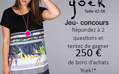 Bons d'achat Yoek de 250 euros