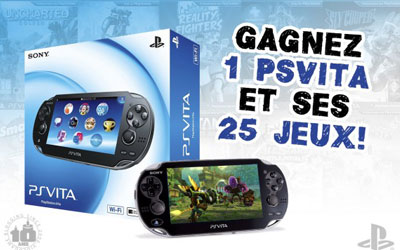 Console PS Vita avec 25 jeux