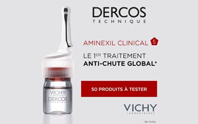 Test produit, Aminexil Clinical 5 Dercos