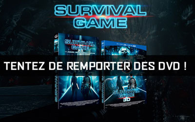 Blu-ray et des DVD du film Survival Game