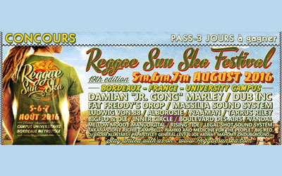 Pass pour le Reggae Sun Ska Festival