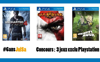 3 jeux exclu PlayStation