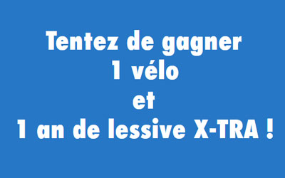 Vélo + 1 an de lessive