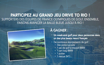 Week-end de golf pour 2 en France