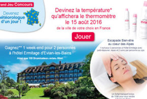 Gagnez un week-end pour 2 à l'hôtel Ermitage d'Evian-les-Bains