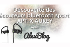 Paire d'écouteurs bluetooth sport APT-X AUKEY