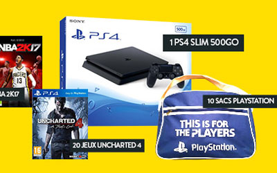 Concours gagnez 1 console de jeux PS4 500Go