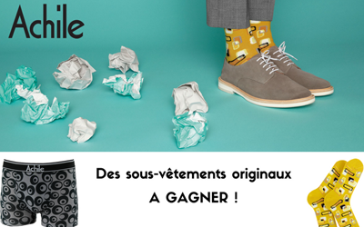 Concours gagnez 1 boxer et chaussettes Achile