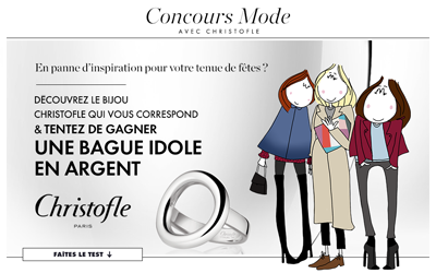 Concours gagnez 2 bagues Idole Christofle en argent massif