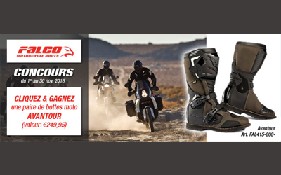 Concours gagnez 5 paires de bottes de motard