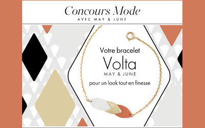 Concours gagnez 50 bracelets Volta dorés à l'or fin