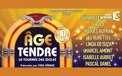 Concours gagnez des invitations pour le concert Âge tendre