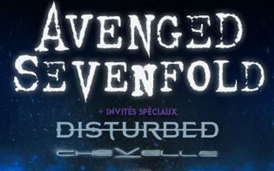 Concours gagnez des invitations pour le concert d'Avenged Sevenfold