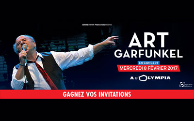 Concours gagnez des invitations pour le concert d'Art Garfunkel