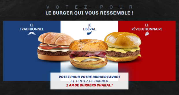 Concours gagnez 1 an de burgers Charal