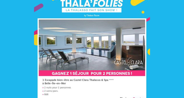 Concours gagnez 1 séjour thalasso pour 2 à Belle Ile en Mer