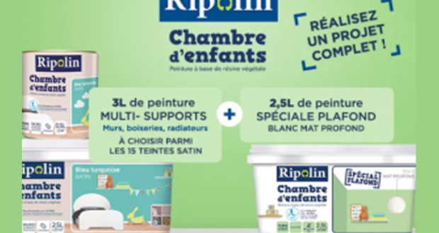 Test produit, 50 packs peinture chambre d’enfants