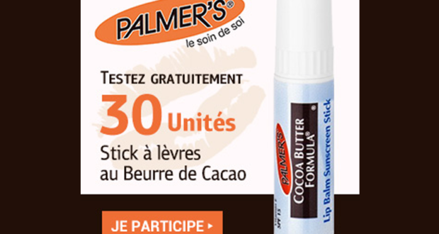 Test produit, Stick à lèvres au Beurre de Cacao