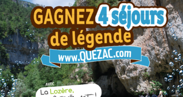 2 séjours en couple et 1 séjour en famille en Lozère