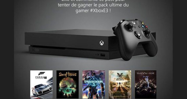 Console de jeux Xbox One X + 5 jeux vidéo