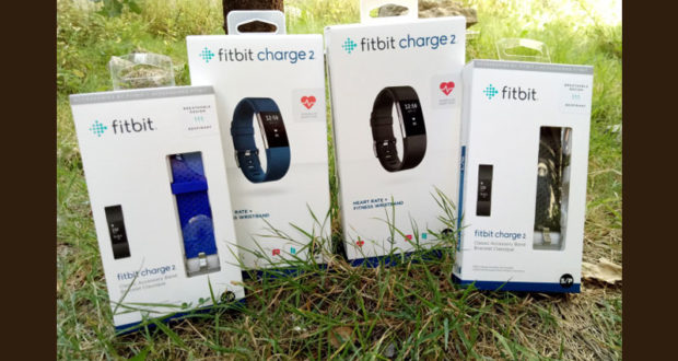 2 bracelets connectés Fitbit Charge 2