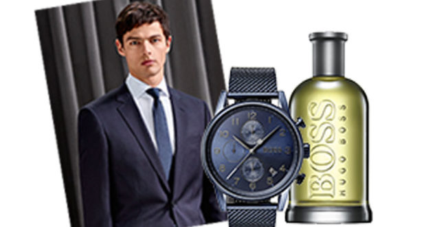 Costume Hugo Boss, parfum Hugo Boss, montre Hugo Boss