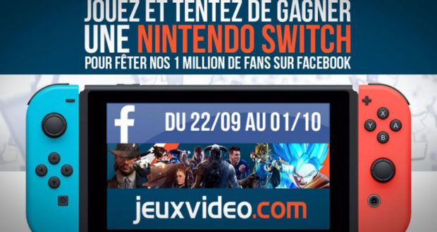 Une Nintendo Switch est à gagner