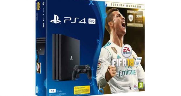 Console de jeux PS4 + 1 jeu vidéo FIFA 18