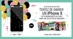 Smartphone iPhone X (valeur 1159 euros)