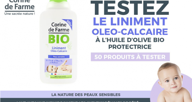 Testez le liniment oléo-calcaire CORINE DE FARME