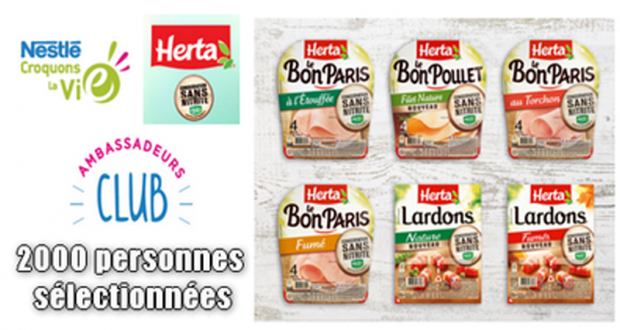 2000 paquets de Jambon Herta offerts