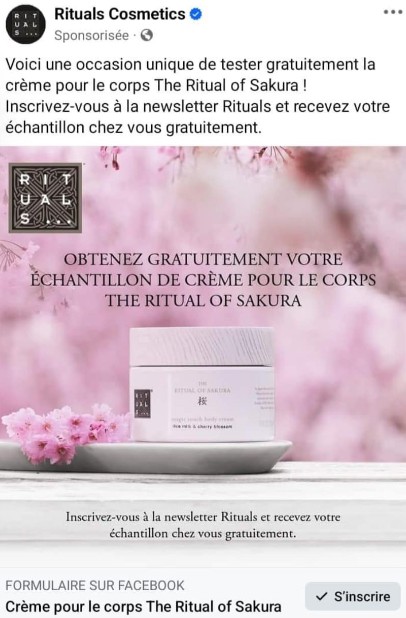 Crème pour le corps The Ritual of Sakura