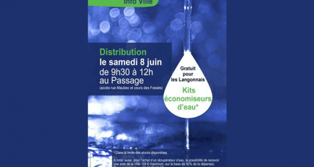 Distribution Gratuite de Kits Économiseurs d'Eau