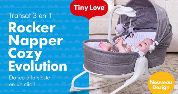 Testez le Transat Rocker Napper Cozy Evolution de TINY LOVE