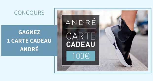 3 cartes cadeaux André de 100 euros offertes